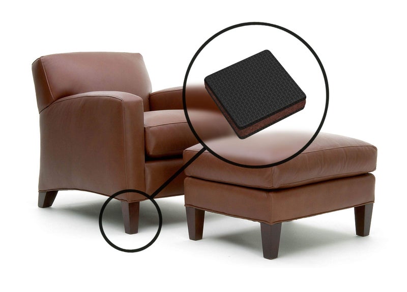 Slipstick GorillaPads CB142 Non-Slip Furniture Pads/Grippers (Set of 8) Furniture Leg Floor Protectors, 2 Inch Square, Black - Image 5